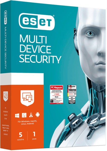 ESET Multi-Device Security 2022, 5 Geräte, 1 Jahr, Download