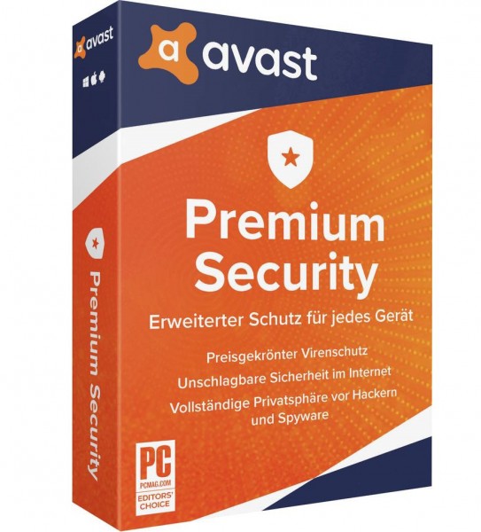 Avast Premium Security 2021, 1 Gerät 1 Jahr