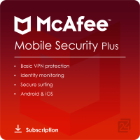McAfee Mobile Security Plus VPN [Unlimited Device, 1 Years]  