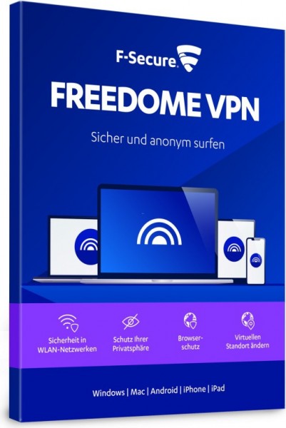 F-Secure Freedome VPN 2023, 1 Jahr, Multi Device/ Mobile